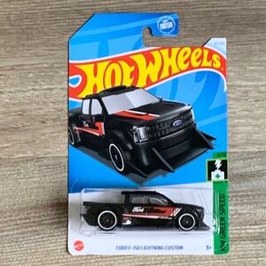 Hot Wheels Ford F150 Lightning Custom Truck EV Electric Vehicle Hotwheels Pickup
